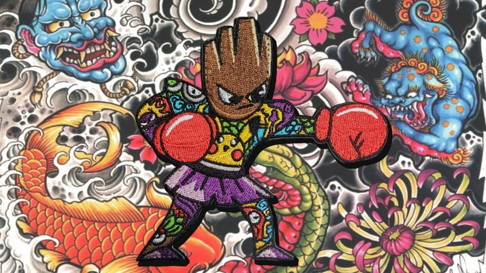 Image of YAKUZAMON HITMONCHAN THREADED PATCH