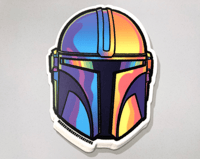 Image 1 of The Mandalorian Sunset Sticker