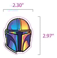 Image 3 of The Mandalorian Sunset Sticker