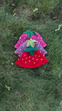 Image 4 of strawberry bucket hats (small)