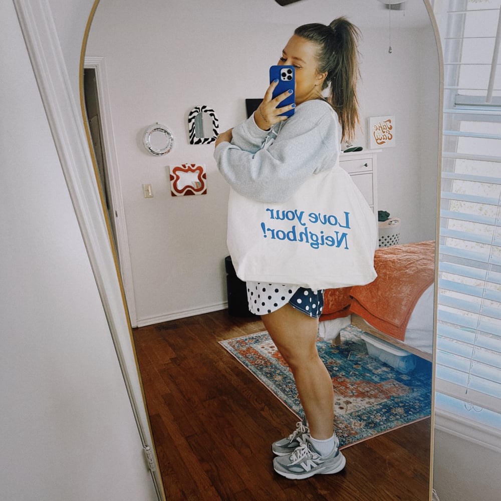 Image of tote bag - blue