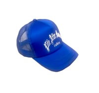 Image 2 of snapback blue trucker L.A.M HAT