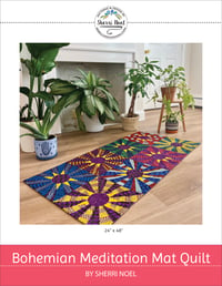 Bohemian Meditation Mat quilt pattern PDF