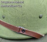 Image 10 of  (A) WWII Repro Hawley M1 Helmet Liner. Rayon Webbing & sweatband (Black hardware)