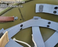 Image 7 of  (A) WWII Repro Hawley M1 Helmet Liner. Rayon Webbing & sweatband (Black hardware)