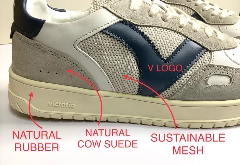 Victoria heritage trainer shoes grey navy made in Turkey Image 6