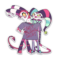 Blitzø & Fizzarolli Get Along Shirt Sticker