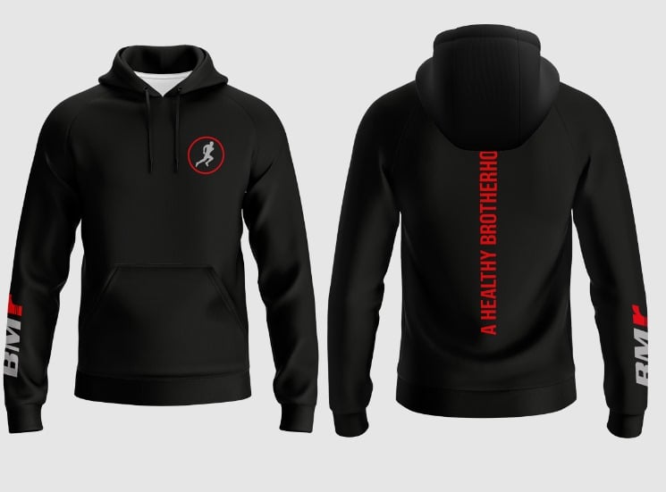 AHB Hoodie- Black & Red