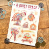 A Quiet Space Sticker Sheet