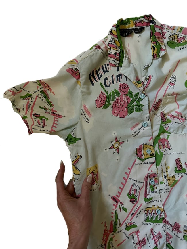 70s New York City blouse