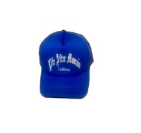 Image 1 of snapback blue trucker L.A.M HAT