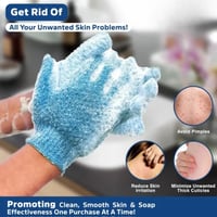 Image 1 of Double Sided Exfoliating Bath Gloves