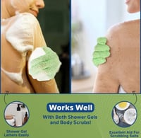 Image 2 of Double Sided Exfoliating Bath Gloves
