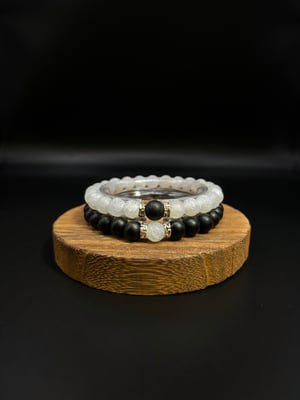 Image of 2-Piece Friendship & Couple Bead Bracelet Set