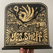 Image of ‘YES SHEFF’ Wooden Ornament 