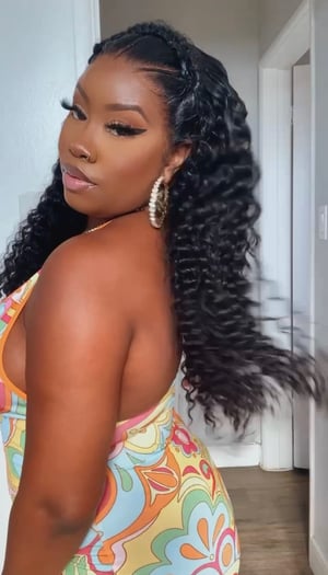 Image of Pre Styled Halo Braid 13x4 Lace Front Wig in 24”