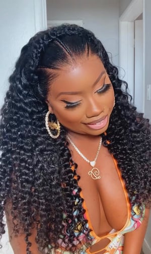 Image of Pre Styled Halo Braid 13x4 Lace Front Wig in 24”