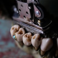 Image 14 of Custom Dental Zippo Lighter|Old Bone Textures |Swarovski crystal| Morgans Mutations