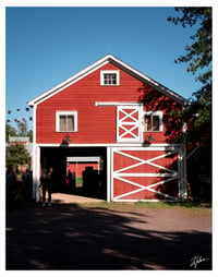 PRINT: NEW YORK RED BARN