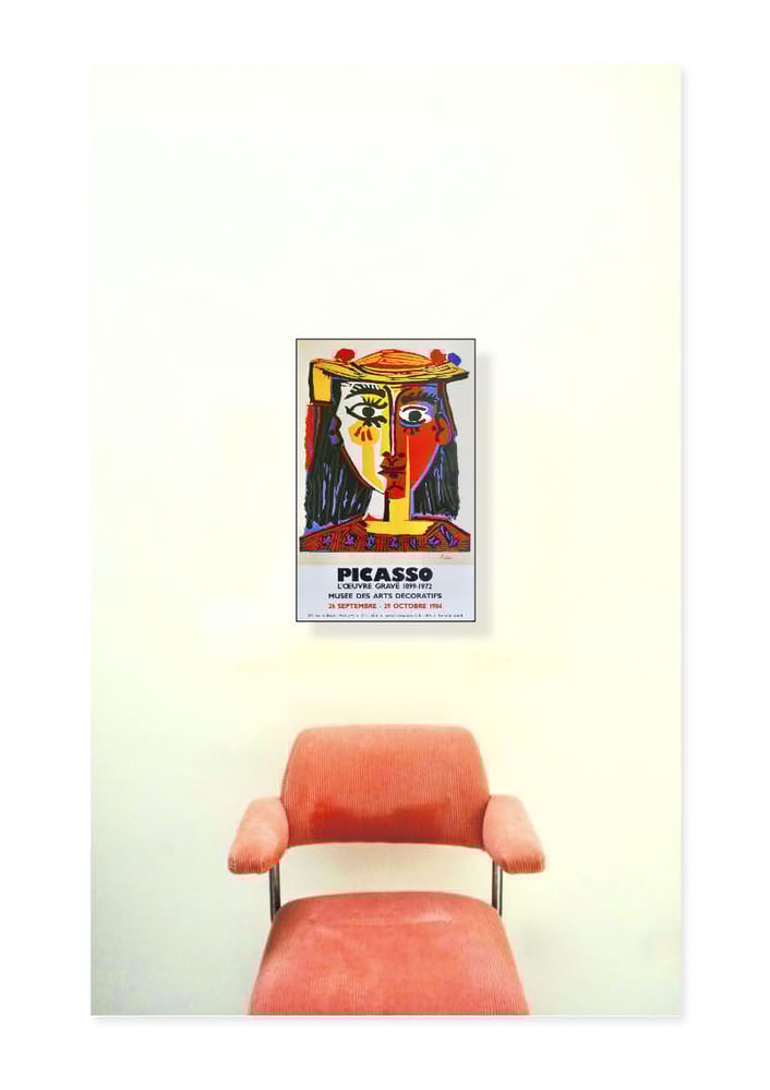 Image of pablo picasso poster / woman in a hat / 30/139