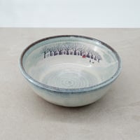 Image 1 of Blue Winter Walk Cereal Bowl