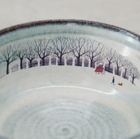 Image 2 of Blue Winter Walk Cereal Bowl