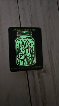 Image 1 of Lake Monster - Glow in the Dark Enamel Pin