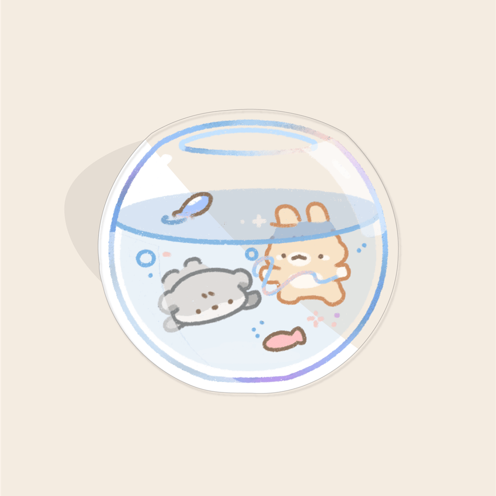 Image of CLEAR BUBBLE TANK STICKER