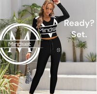 Image 1 of Mindset- Women's V-neck Long Sleeve Yoga Set