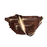 Image 1 of The Joan Chocolate Suede Crossbody