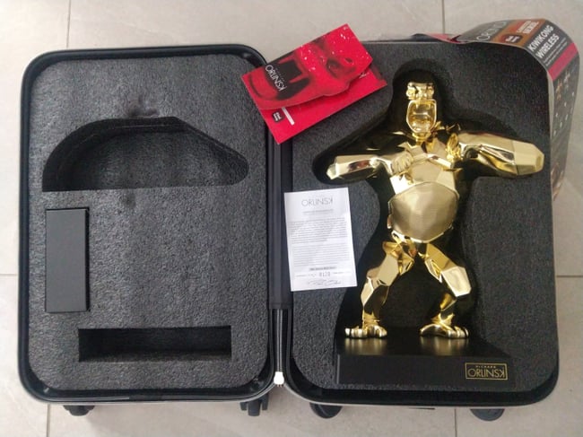 Richard ORLINSKI Kiwikong Enceinte Gold Or Chrome Numérotée valise 