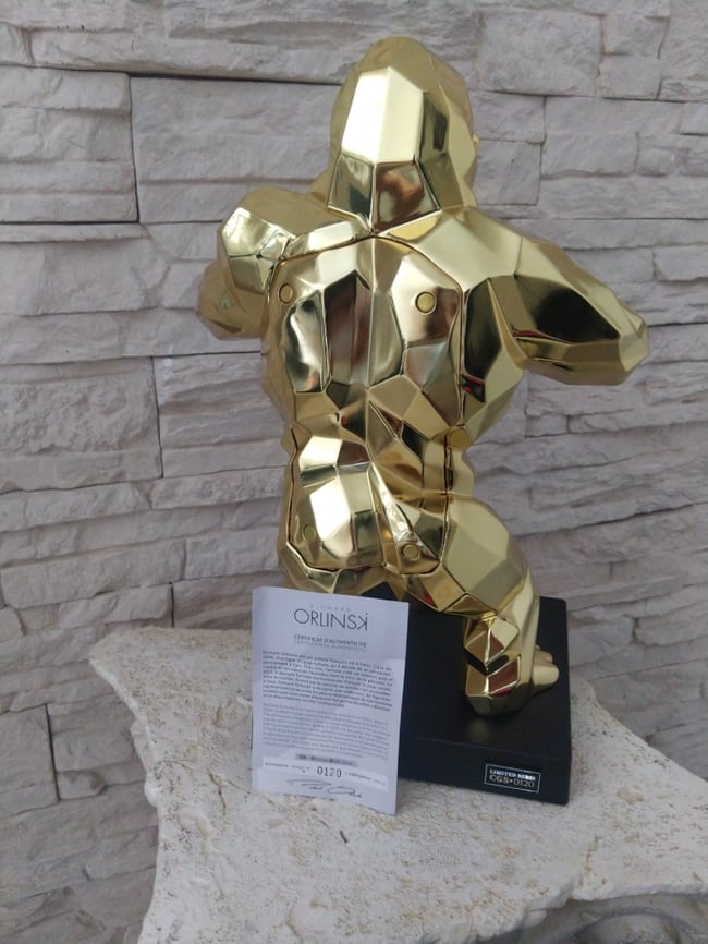 Richard ORLINSKI Kiwikong Enceinte Gold Or Chrome Numérotée valise 