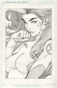 ROGUE ORIGINAL PENCIL ART SIGNED