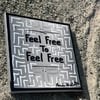 Feel Free… • 8” x 8” Canvas Original