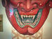 Image of "Rocket Pop Hannya" (original) 12.5"x15"