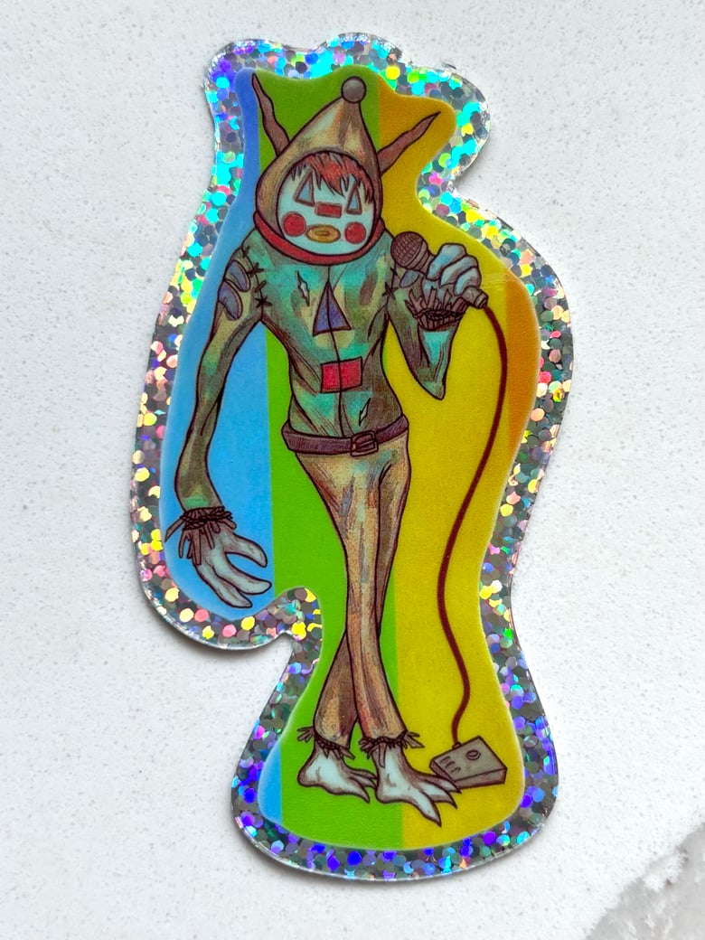 Image of Sandown Clown Glitter Sticker