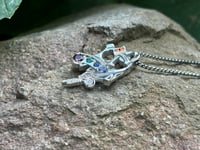 Image 1 of Silver abstract pendant