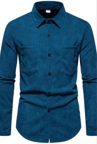 Image 2 of Solid Rib Button Shirt