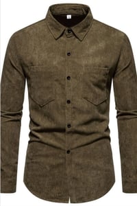 Image 3 of Solid Rib Button Shirt