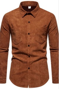Image 1 of Solid Rib Button Shirt