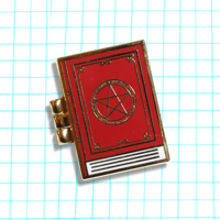 Image 1 of DELICIOUS IN DUNGEON MARCILLE'S SAPPHIC TOME HARD ENAMEL PIN