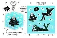 Image 1 of JJK - Gojo Charms + Sticker Sheet 