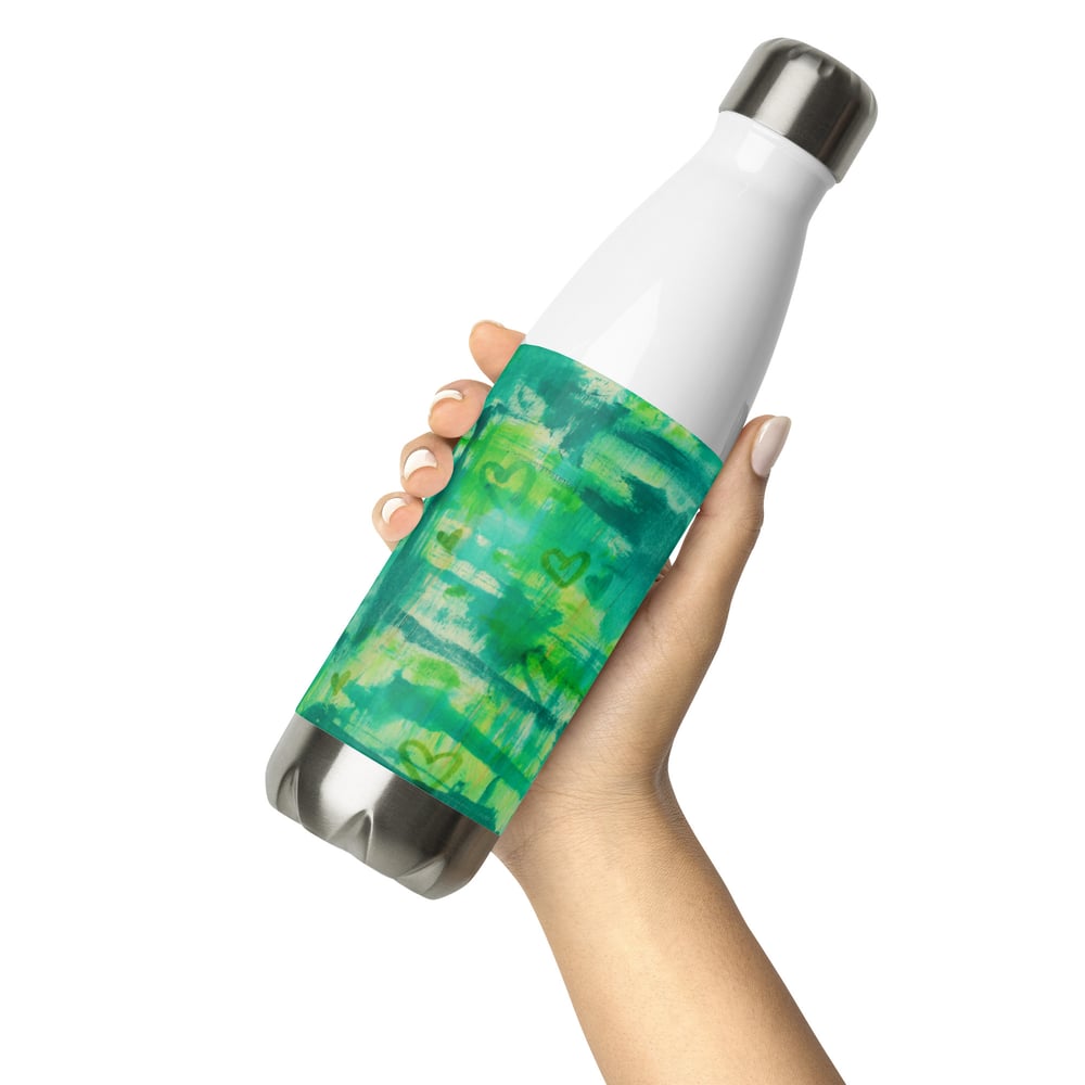 Image of Green Heart Shower Water Bottle