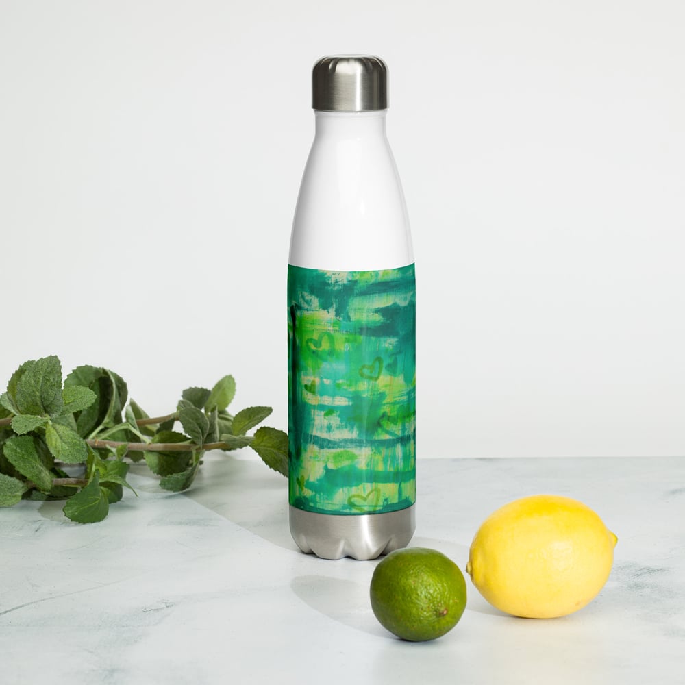 Image of Green Heart Shower Water Bottle