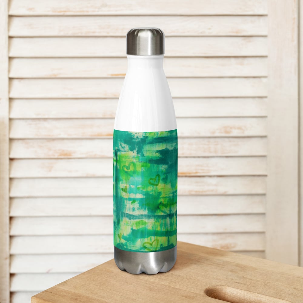 Image of Green Heart Shower Water Bottle