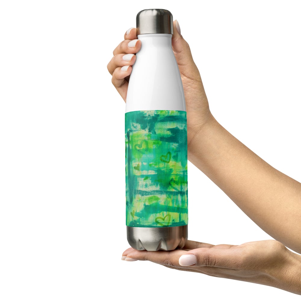 Image of Green Heart Shower Water Bottle