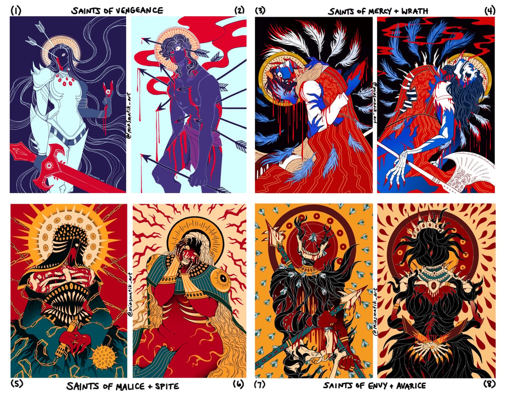 Saints of Vengeance - Art Prints + Set