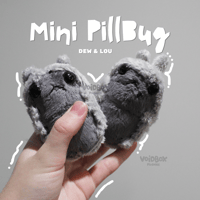 Image 1 of Mini Handmade Pill Bug Plush (x2 AVALIABLE)