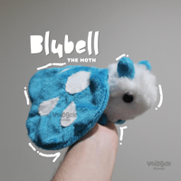 Image 1 of Blubell the Moth - Handmade plush!