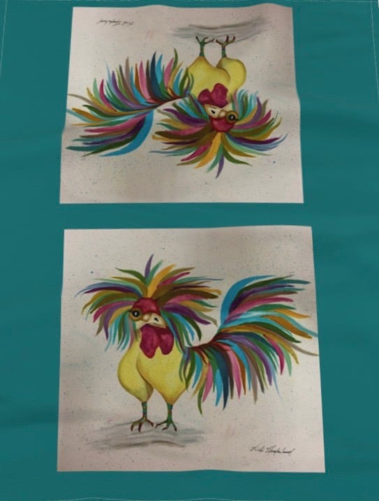 Image of CHICKEN WITH AN ATTITUDE TABLE RUNNER